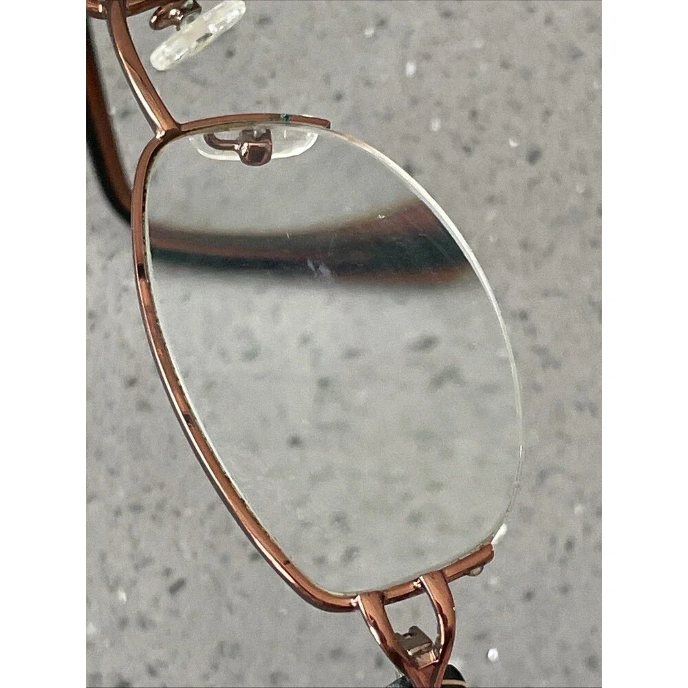 Runway Couture Eyeglasses Frames ONLY RCE-204 Half Rim Oval 52-18-135 Brown